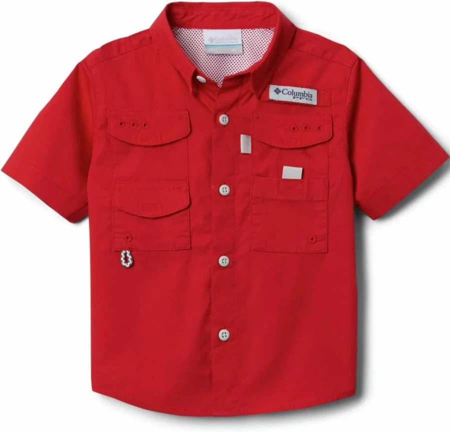 Columbia Boys' Bonehead Short Sleeve Shirt - Quick-Dry, UPF Sun Protection Kids' Top