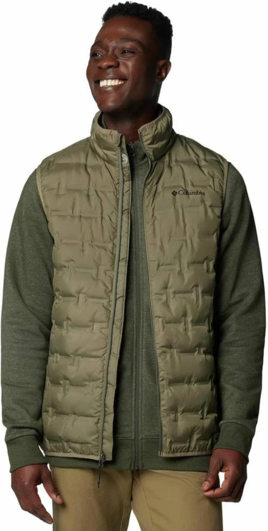 Columbia Men's Delta Ridge II Down Vest - Lightweight Insulated Puffer Vest for Outdoor Activities