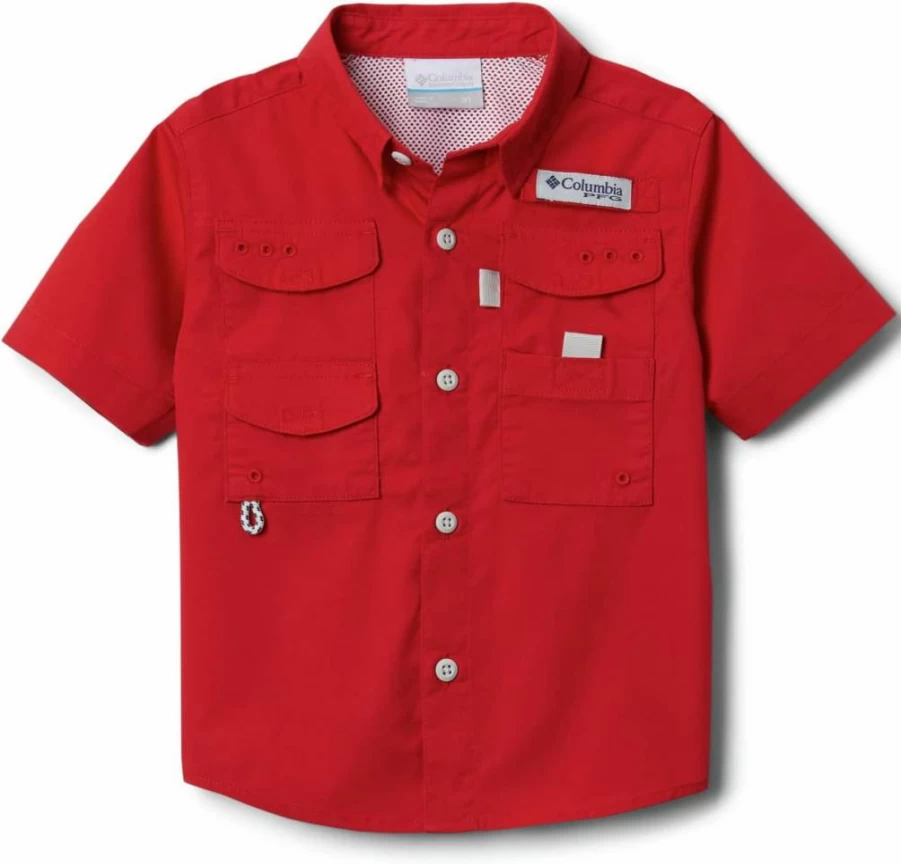 Columbia Boys' Bonehead Short Sleeve Shirt - Quick-Dry, UPF Sun Protection, Lightweight Outdoor Tee