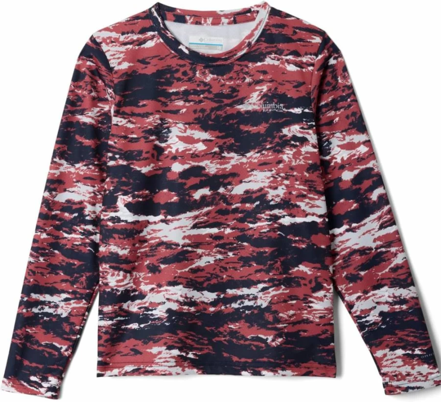 Columbia Boys' PFG SolarStream Long Sleeve Fishing Shirt - UPF Sun Protection, Quick-Dry, Printed Outdoor Shirt for Kids