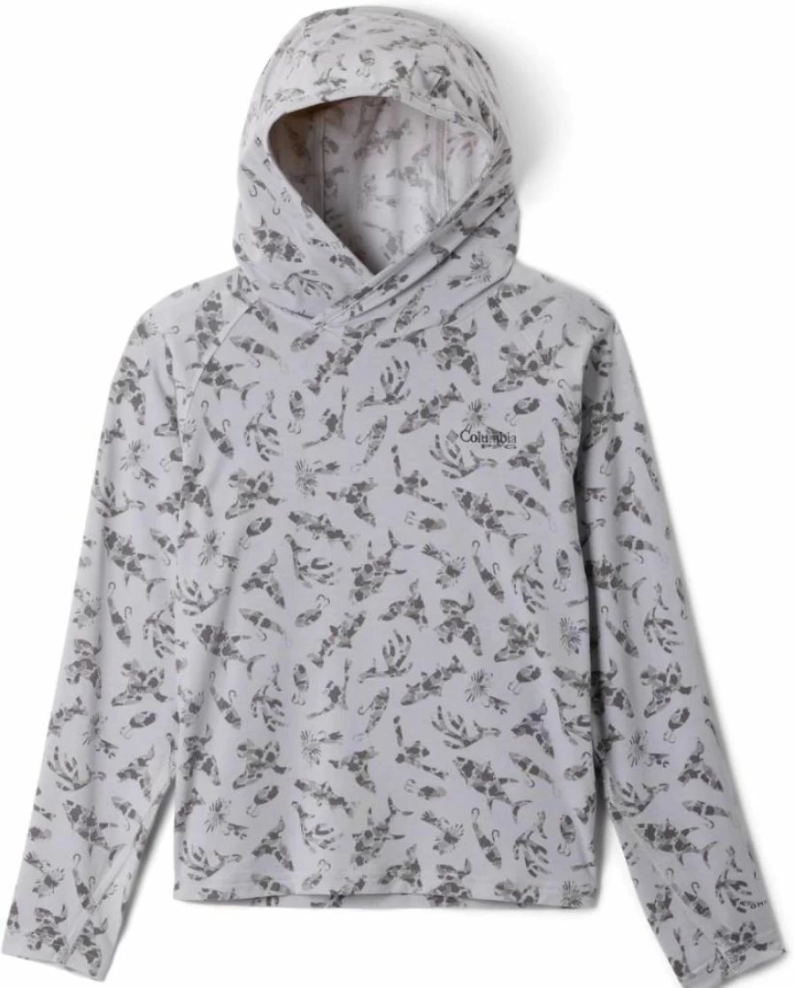 Columbia Boys' PFG Uncharted Hoodie - Water-Resistant Fishing Hoodie for Kids