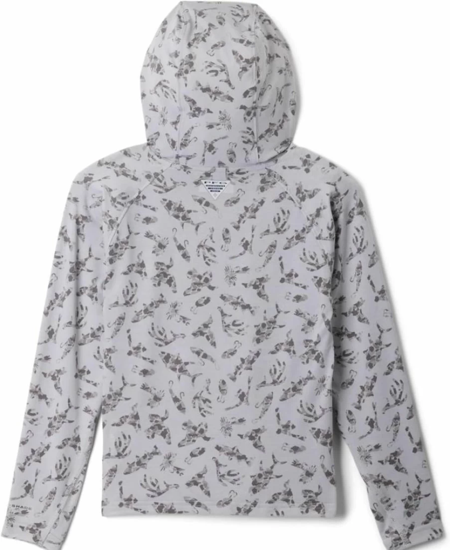 Columbia Boys' PFG Uncharted Hoodie - Water-Resistant Fishing Hoodie for Kids