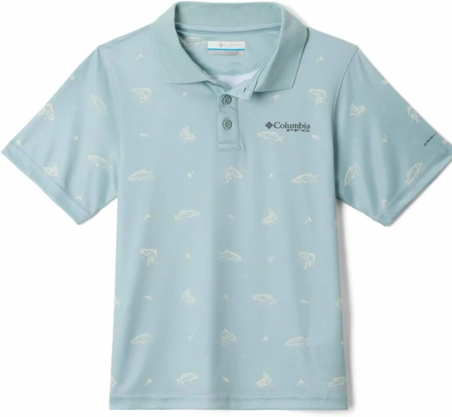 Columbia Boys' Super Slack Tide Polo Shirt - Quick-Dry Performance Tee for Active Kids