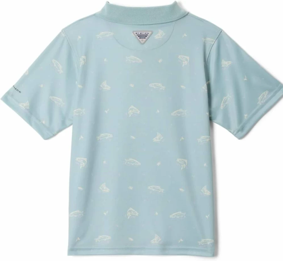 Columbia Boys' Super Slack Tide Polo Shirt - Quick-Dry Performance Tee for Active Kids