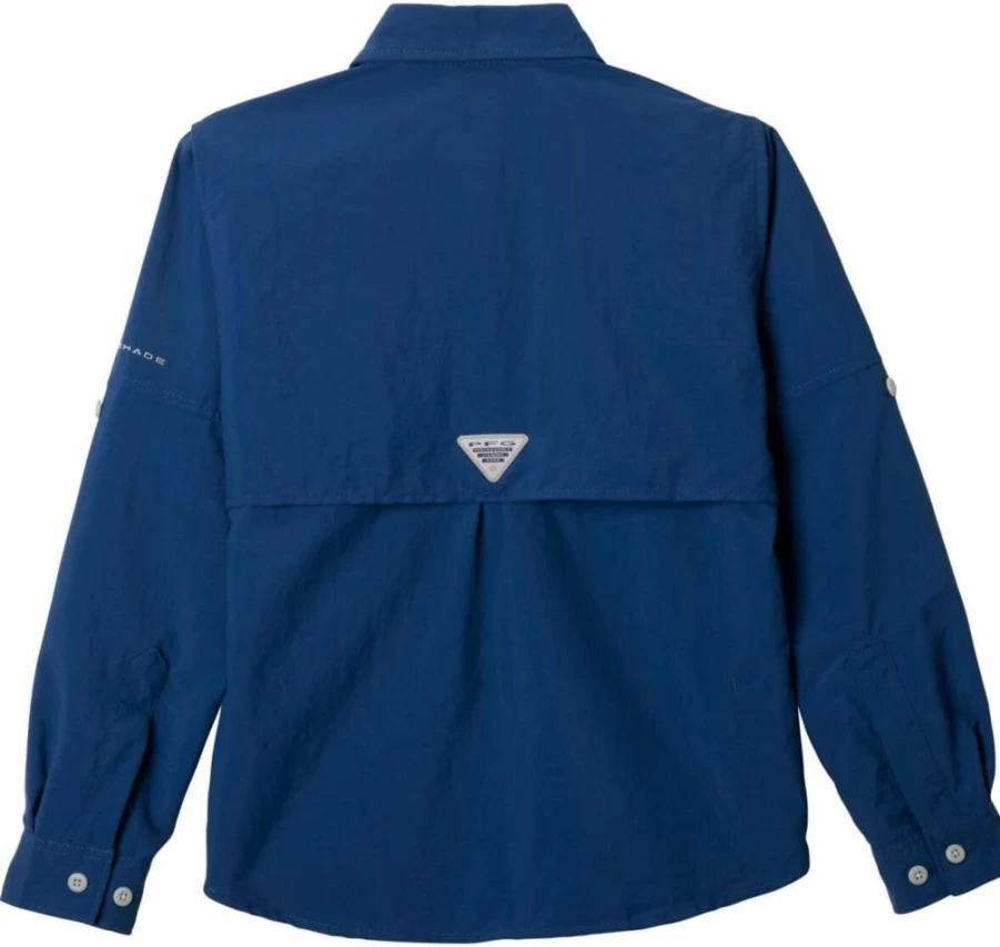 Columbia Boys' Bahama II Long Sleeve Shirt - Lightweight, Quick-Dry, UPF Sun Protection